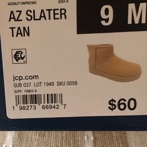 Arizona Jean Company Tan Ankle Booties